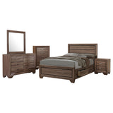 Kauffman 4-piece Queen Bedroom Set Washed Taupe | Eastern King / 5-piece / 204191KE-S5 | 204191KE-S5
