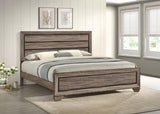 Kauffman Wood Panel Bed Washed Taupe
