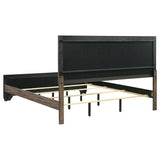Kauffman Wood Eastern King Panel Bed Washed Taupe | Beige | Washed Taupe | 204191KE