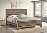 Kauffman Wood California King Panel Bed Washed Taupe | Beige | Washed Taupe | 204191KW