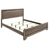 Kauffman Wood California King Panel Bed Washed Taupe | Beige | Washed Taupe | 204191KW