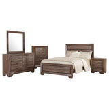 Kauffman 4-piece Queen Bedroom Set Washed Taupe | Queen / 5-piece / 204191Q-S5 | 204191Q-S5