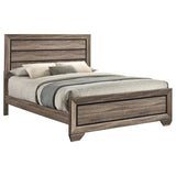 Kauffman Wood Queen Panel Bed Washed Taupe | 204191Q