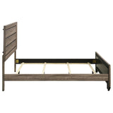 Kauffman Wood Queen Panel Bed Washed Taupe | Queen | Brown | Washed Taupe | 204191Q
