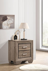 Kauffman 2-drawer Nightstand Washed Taupe | Brown | Washed Taupe | 204192