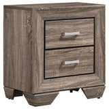 Kauffman 2-drawer Nightstand Washed Taupe | Brown | Washed Taupe | 204192