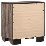 Kauffman 2-drawer Nightstand Washed Taupe | Brown | Washed Taupe | 204192