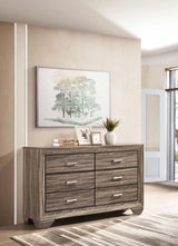 Kauffman 6-drawer Dresser Washed Taupe | Brown | Washed Taupe | 204193