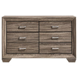 Kauffman 6-drawer Dresser Washed Taupe | Brown | Washed Taupe | 204193