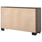 Kauffman 6-drawer Dresser Washed Taupe | Brown | Washed Taupe | 204193