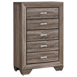 Kauffman 5-drawer Bedroom Chest Washed Taupe | Brown | Washed Taupe | 204195