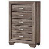Kauffman 5-drawer Bedroom Chest Washed Taupe | Brown | Washed Taupe | 204195