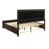 Kauffman Wood Eastern King Storage Panel Bed Dark Cocoa | Brown | Dark Cocoa | 204390KE