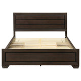 Kauffman Wood California King Storage Panel Bed Dark Cocoa | Brown | Dark Cocoa | 204390KW