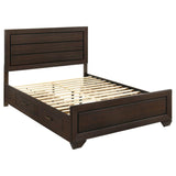 Kauffman Wood Queen Storage Panel Bed Dark Cocoa | Queen | Brown | Dark Cocoa | 204390Q
