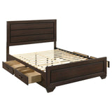 Kauffman Wood Queen Storage Panel Bed Dark Cocoa | Queen | Brown | Dark Cocoa | 204390Q