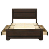 Kauffman Wood Queen Storage Panel Bed Dark Cocoa | Queen | Brown | Dark Cocoa | 204390Q