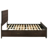 Kauffman Wood Queen Storage Panel Bed Dark Cocoa | Queen | Brown | Dark Cocoa | 204390Q