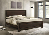 Kauffman Wood Eastern King Panel Bed Dark Cocoa | Brown | Dark Cocoa | 204391KE