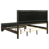 Kauffman Wood Eastern King Panel Bed Dark Cocoa | Brown | Dark Cocoa | 204391KE