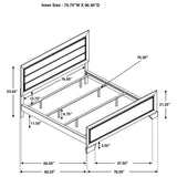 Kauffman Wood California King Panel Bed Dark Cocoa | Brown | Dark Cocoa | 204391KW