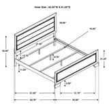 Kauffman Wood Queen Panel Bed Dark Cocoa | Queen | Brown | Dark Cocoa | 204391Q