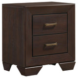 Kauffman 2-drawer Nightstand Dark Cocoa | Brown | Dark Cocoa | 204392