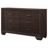Kauffman 6-drawer Dresser Dark Cocoa | Brown | Dark Cocoa | 204393