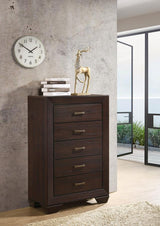 Kauffman 5-drawer Bedroom Chest Dark Cocoa | Brown | Dark Cocoa | 204395
