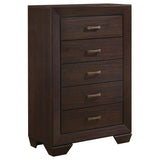 Kauffman 5-drawer Bedroom Chest Dark Cocoa | Brown | Dark Cocoa | 204395