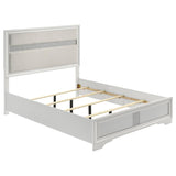Miranda 54-inch Upholstered Full Panel Bed White | White | 205110F