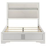 Miranda 54-inch Upholstered Full Panel Bed White | White | 205110F