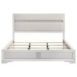 Miranda 54-inch Upholstered California King Panel Bed White | White | 205110KW