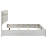 Miranda 54-inch Upholstered California King Panel Bed White | White | 205110KW