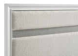 Miranda 54-inch Upholstered Queen Panel Bed White | White | 205110Q