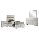 Miranda 4-piece Twin Bedroom Set White | Gallery | 205110T-S4 205110F-S4 205110Q-S4 205111F-S4 205111Q-S4 205111T-S4 205110KE-S4 205111KE-S4 205110KW-S4 205111KW-S4 205110T-S5 205111T-S5 205110F-S5 205111F-S5 205110Q-S5 205111Q-S5 205110KE-S5 205111KE-S5 205110KW-S5 205111KW-S5