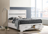 Miranda 51-inch Wood Storage Panel Bed White