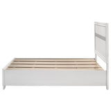 Miranda 51-inch Wood Full Storage Panel Bed White | White | 205111F