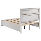 Miranda 51-inch Wood Full Storage Panel Bed White | White | 205111F