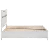 Miranda 51-inch Wood Full Storage Panel Bed White | White | 205111F
