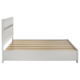 Miranda 51-inch Wood Eastern King Storage Panel Bed White | White | 205111KE