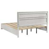 Miranda 51-inch Wood California King Storage Panel Bed White | White | 205111KW