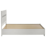 Miranda 51-inch Wood Queen Storage Panel Bed White | White | 205111Q