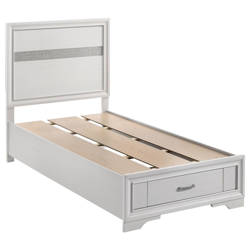 Miranda 51-inch Wood Storage Panel Bed White