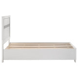 Miranda 51-inch Wood Twin Storage Panel Bed White | Twin | White | 205111T