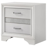 Miranda 3-drawer Nightstand Bedside Table White | White | 205112