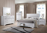 Miranda 3-drawer Nightstand Bedside Table White | White | 205112