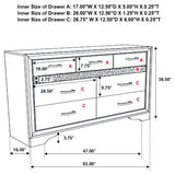 Miranda 9-drawer Dresser White | White | 205113