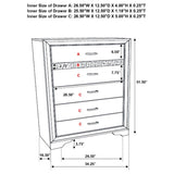 Miranda 6-drawer Bedroom Chest White | White | 205115