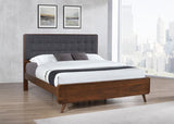 Robyn Wood Eastern King Platform Bed Dark Walnut | Grey | Dark Walnut | 205131KE